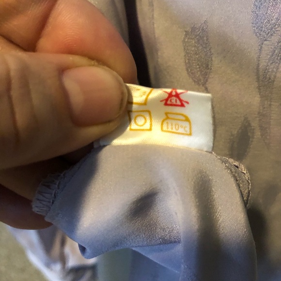 Evan Picone collarless dress shirt with lantern style sleeves 1980’s M-L - Picture 7 of 8